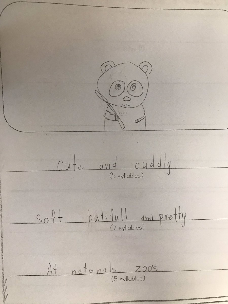 A student wrote a haiku about pandas!!! It’s like we talk about the <a href="/NationalZoo/">National Zoo</a> all the time or something 🐼🐼🐼