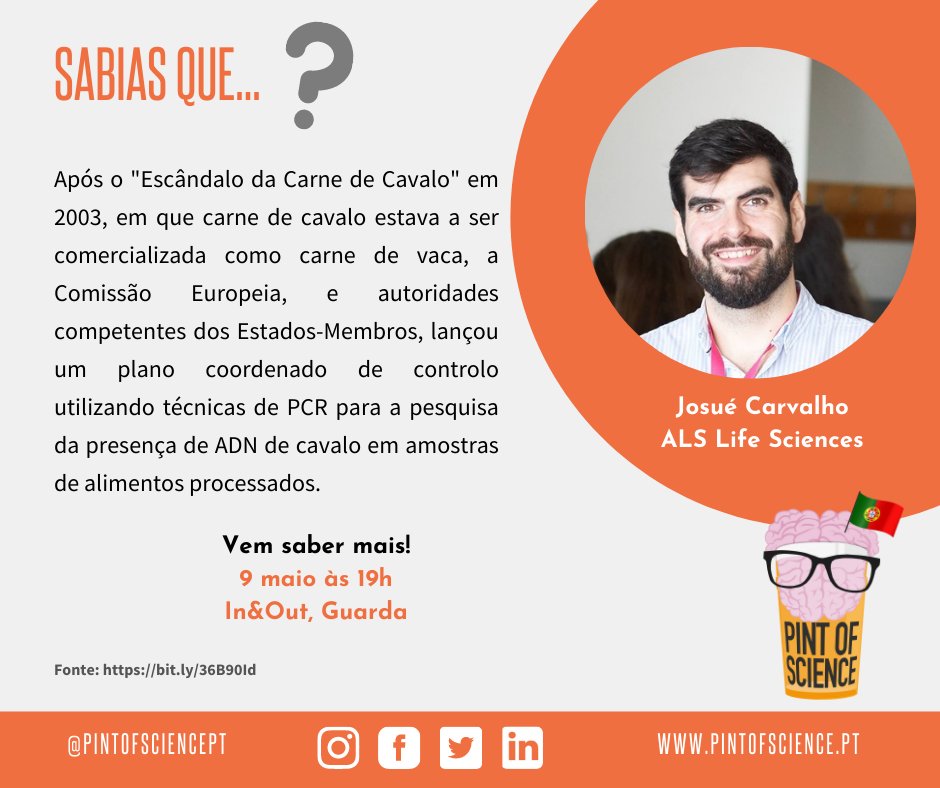 pintofsciencePT's tweet photo. Josué Carvalho vem falar-nos sobre segurança alimentar e diagnóstico molecular. 💭
09 de Maio, às 19:00h, no In & Out
Descobre mais sobre o orador em,
https://t.co/aHaQrNuxep
#pint22 #pintworld #posPT #guarda #cartaz #scicomm #scicommpt #compesecabeca #ciencia #sciencefiction https://t.co/dizy8XHhpg