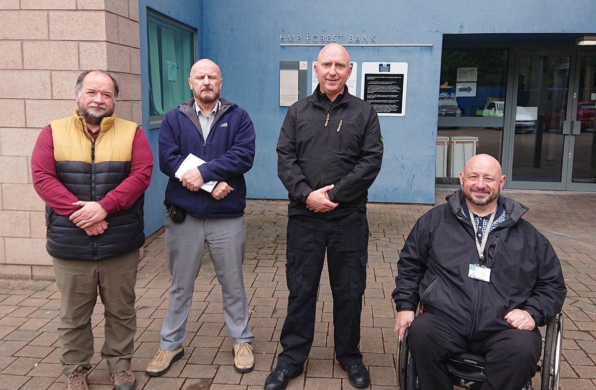 Today myself, Howard one of <a href="/gmpolice/">Greater Manchester Police</a> armed forces leads and <a href="/tetmorley/">Terry Morley</a> visited Clive Hughes at HMP Forest Bank. Clive oversees support for military veterans in the prison. We discussed education, employment and support to help prevent further offending on release. More to come.