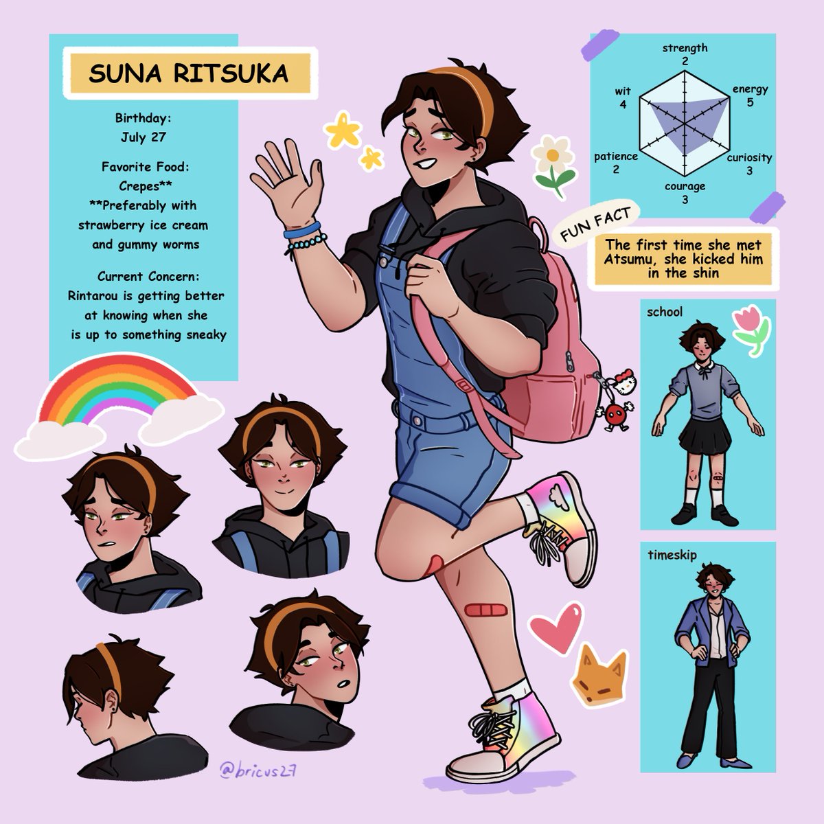 bricus27's tweet photo. My sunasis character sheet for the @SunaZine 🥺💕
I adore her so much, it's unreal https://t.co/EsVOLCunxA