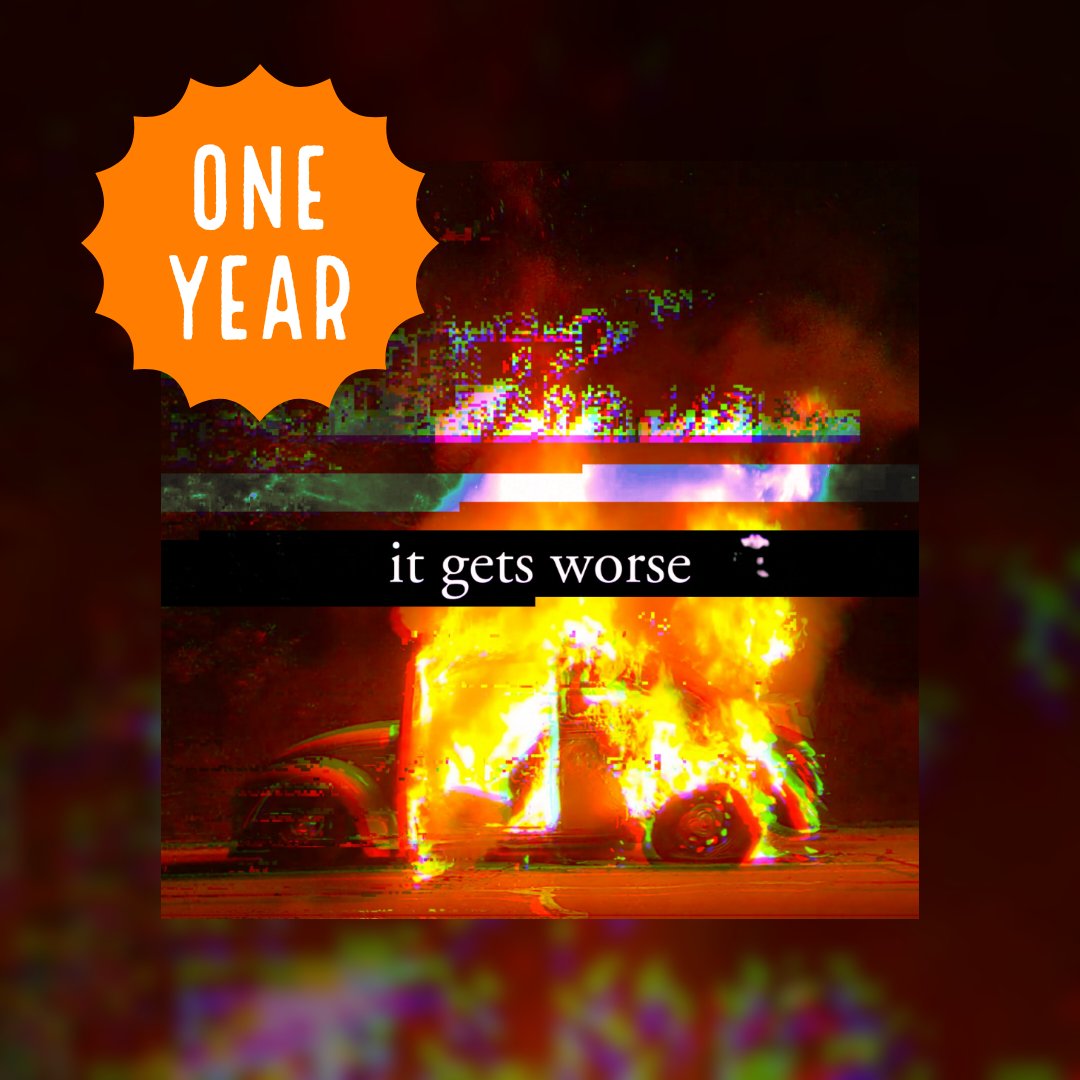 RadDragTheBand's tweet photo. Happy (late) first birthday to this EP! It gets worse and it will continue to get worse forever until the sun explodes and life as we know it ceases to exist! https://t.co/DRSxhqjvex