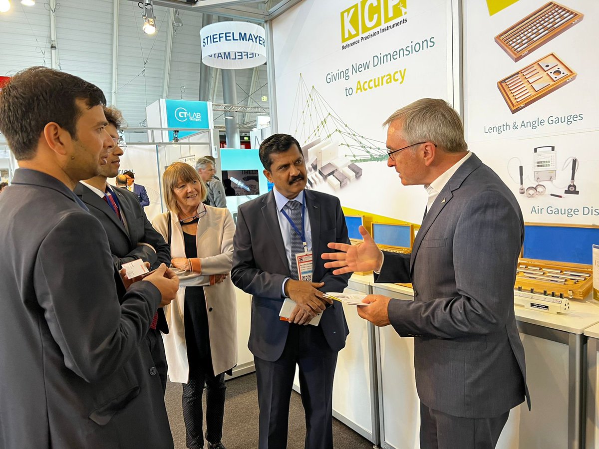 Abpro05's tweet photo. Great day at @ControlExpo in #Stuttgart. Our Partner company got very good response from International customers from different countries. #MakeInIndia Products are in good demand in #Germany. @Suyash_Diplomat @eoiberlin @GermanyinMumbai @MEAIndia @milokmatabd @MeNarayanRane https://t.co/zT5d2tpcjy