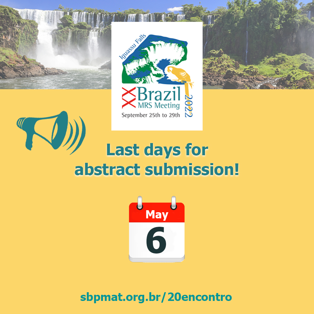 SBPMat on Twitter "📣Abstract submission deadline is almost here! Don't