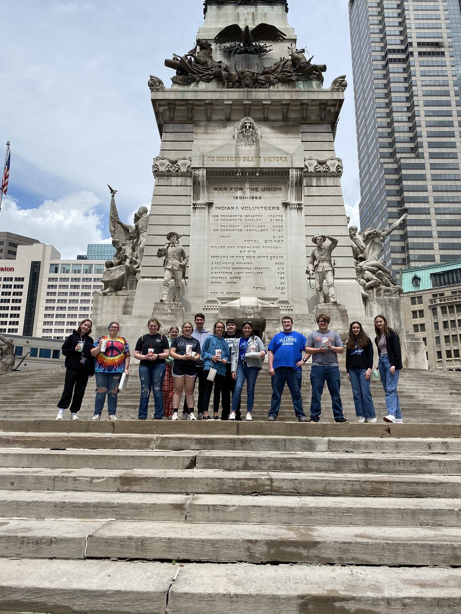 mrfleck203's tweet photo. The Social Science Club had their end of the year field trip in Indianapolis today visiting the Benjamin Harrison Home and the NCAA Hall of Champions. Congrats to each of the students who completed community service hours to be eligible for the trip! #TitanTrue https://t.co/fCcZDlzA5z