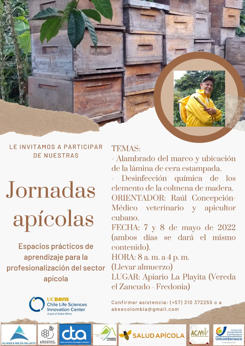 ¡Jornadas apícolas en Colombia!