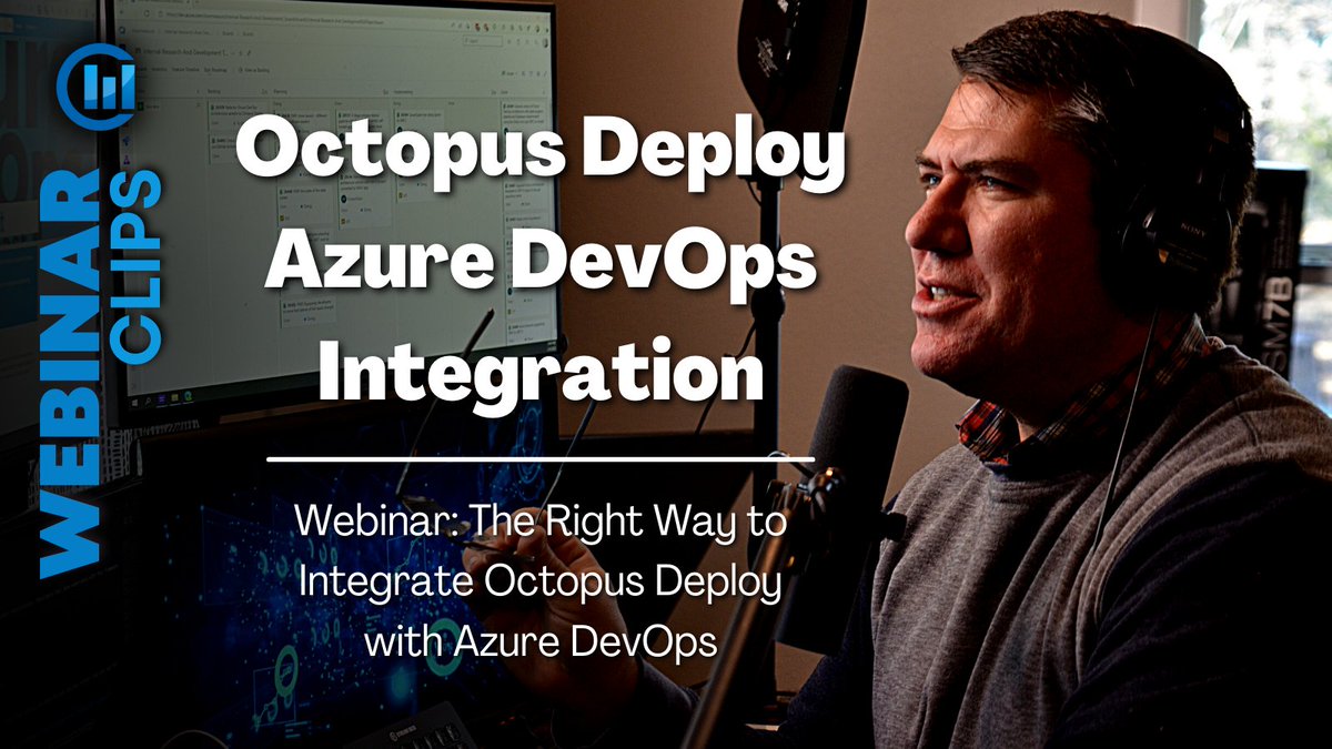 ClearMeasure's tweet image. Watch: Octopus Deploy Integrated with Azure DevOps Services, Logical Architecture and Deployment Pipeline, in this Webinar Clip
bit.ly/3KLpyLv
#DeploymentPipeline #DevOpsEnvironment #OctopusDeploy #AzureDevOps