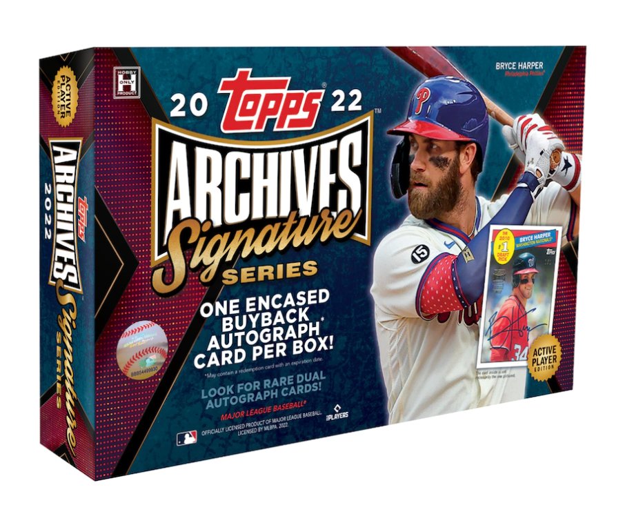 SOLELINKS's tweet photo. Ad: 2022 Topps Archives Signature Series Factory Sealed 1-Pack Hobby Box on Fanatics => https://t.co/6nWhfqhHJ9 https://t.co/OGuWHLyaZr