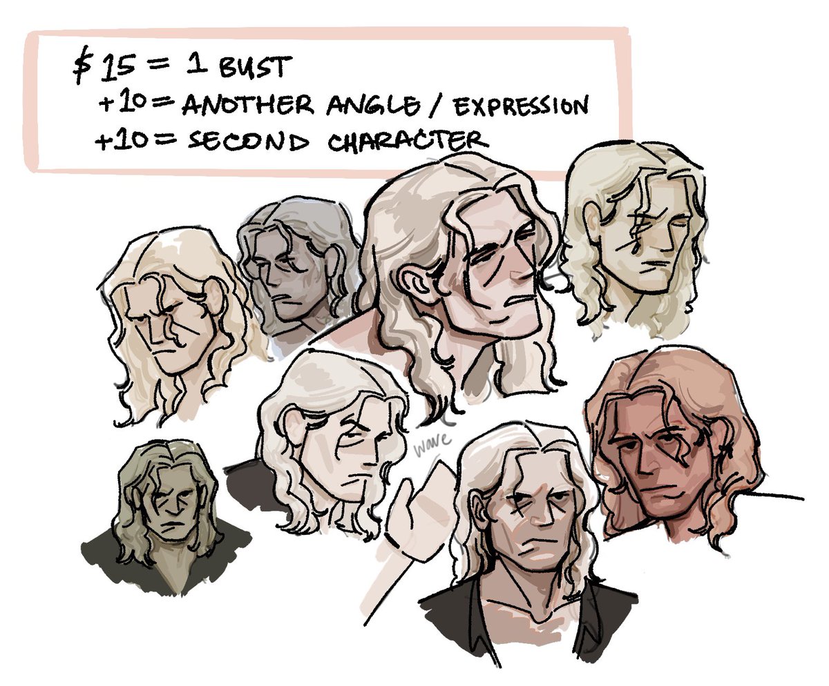 jacquelying's tweet photo. ✨bust commissions to help w my new york trip✨ send all funny little guys to jbm5971@gmail.com so i can draw them https://t.co/GwFfHEF4Pl