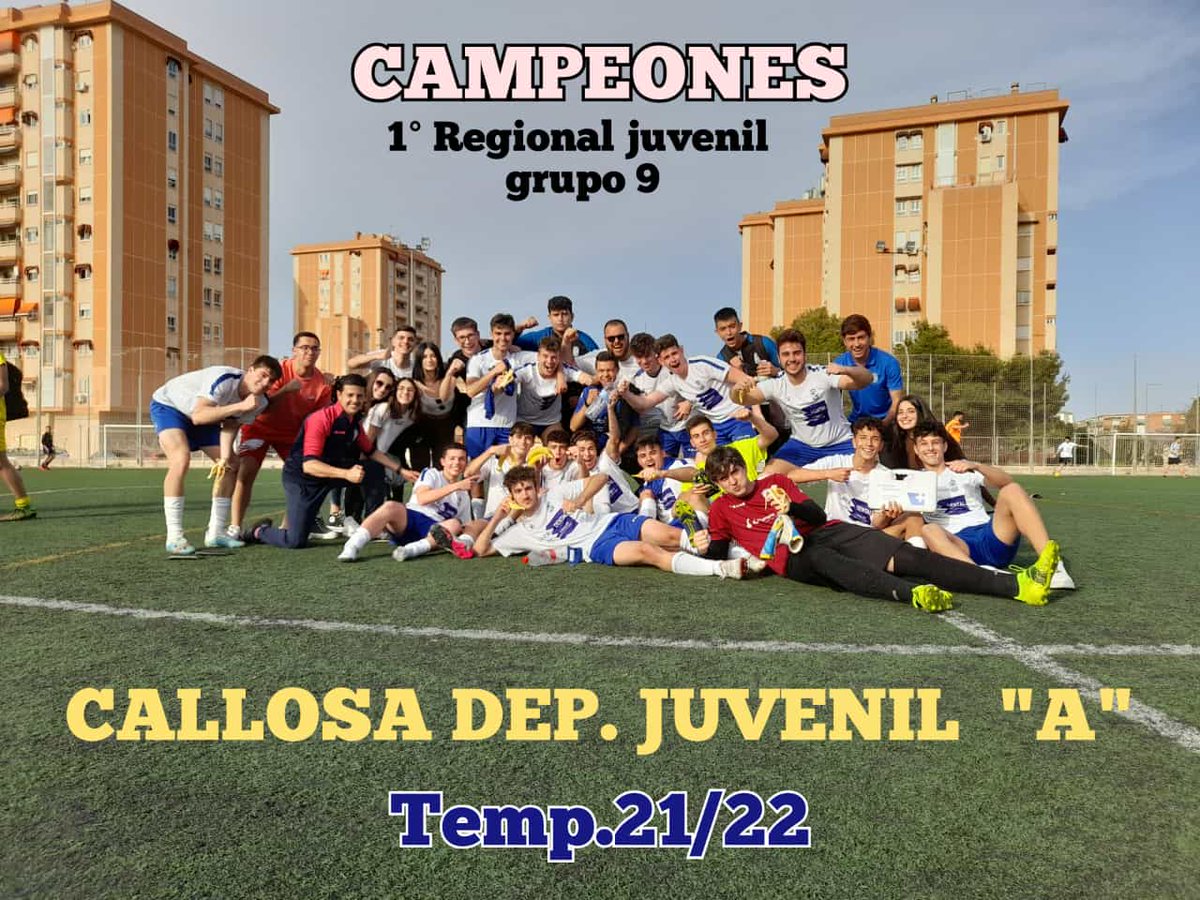callosadptva's tweet photo. .
Jornada 26 Primera Regional Juvenil (G. 9)

Partido jugado en el Campo Municipal
"Tómbola" Alicante (Sábado 30/04/22)

Lacross Babel C.F. A 1️⃣
Juvenil A Callosa Dtva C.F. 2️⃣

⚽ ⚽ Goles de Jose Antonio @toskaniko_19

Victoria para ser CAMPEON DE LIGA 

#AlexSolano
@MoneraFco https://t.co/hkMEsAi6a6