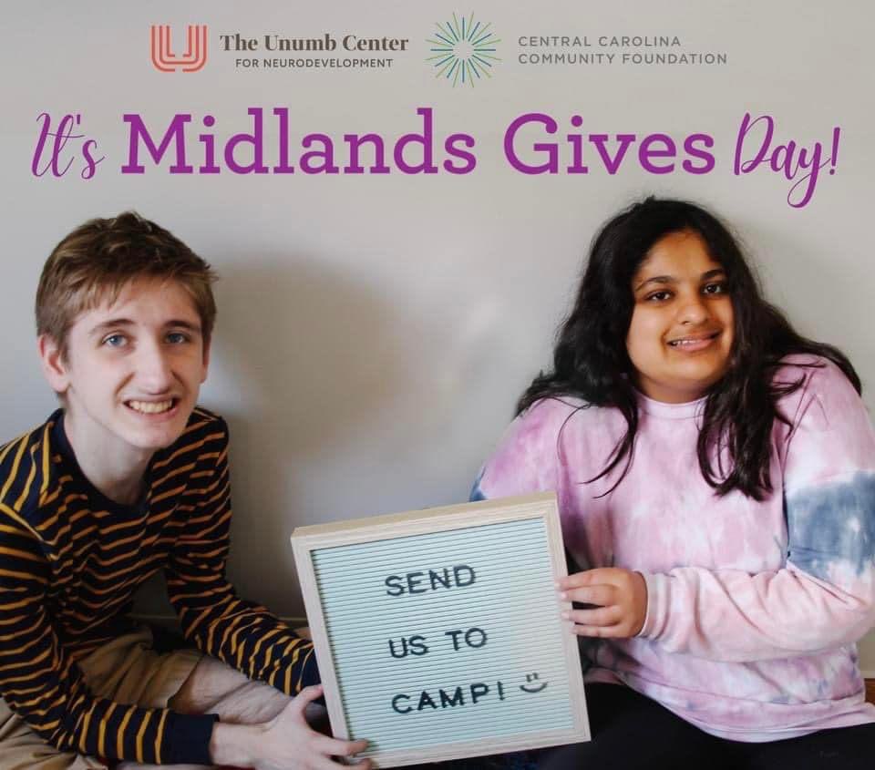 It’s #MidlandsGives Day and we’re fundraising to make Camp U possible this July! #InvestForImpact and help us reach our $8,000 goal by midnight tonight! midlandsgives.org/theunumbcenter ‼️