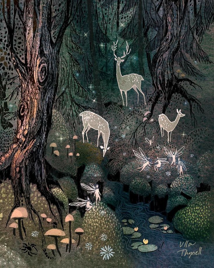 ElliottBlackwe3's tweet photo. Every wood is an enchanted forest for those with the willing eyes to see its deep magic.
(art by Ulla Thynell) https://t.co/dtIxKP0ULV