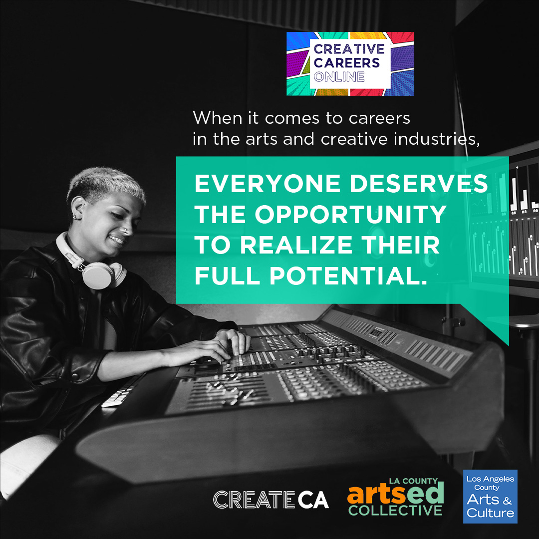 This no-cost online tool is tailored to support young people who are underrepresented in the creative sector w/ guided resources &amp; success stories from real professionals,  Visit creativecareers.gladeo.org 
@LACountyArts <a href="/gladeo_org/">Gladeo</a> <a href="/create_ca/">Create CA</a>
#CreativeCareersOnline