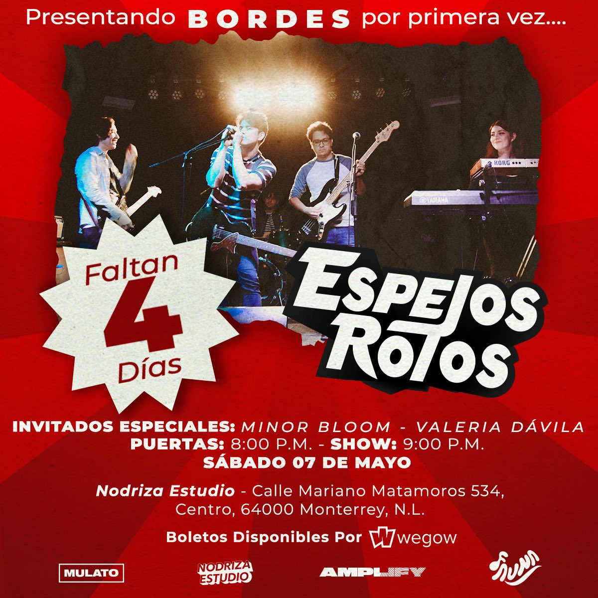 faunahits's tweet photo. Tan sólo 4 DÍAS para el show de @EspejosRotosMx 🔥🫰🏻
¿Quién nos acompaña?

Boletos ya a la venta: https://t.co/NtgS12uiPY https://t.co/AtWlMxQR9f