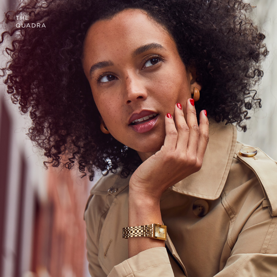 Bulova's tweet photo. The Quadra, a new tank style for the classically elegant mom.
Featuring a gold-tone stainless steel case with an edge-to-edge faceted mineral crystal and a champagne dial set with 3 diamonds.
#Bulova #HistoryOfFirsts #BoldAtHeart #MothersDay https://t.co/RWbiDafiMG