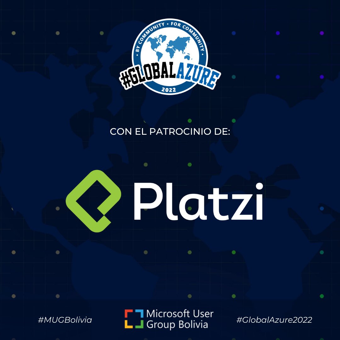 MUGBolivia's tweet photo. ¡Te presentamos a nuestros patrocinadores!🤩

@platzi es una plataforma de educación en línea latinoamericana con el objetivo de difundir educación en tecnología. 🌎

Agradecemos a Platzi por acompañarnos en el Global Azure 2022.🌟

#GlobalAzure2022 #MUGBolivia #Platzi ⭐ https://t.co/MW2ABmWXJr