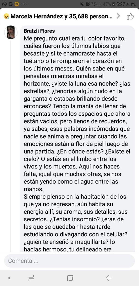 AlexMz2807's tweet photo. Me llegó al alma, ese hermoso comentario.🥺🥺♥️

🌻💜💜💜

#DebanhiSusanaEscobarBazaldua #Debanhi #debanhisusana #DebanhiNoSeOlvida https://t.co/8a5iKUvcDJ