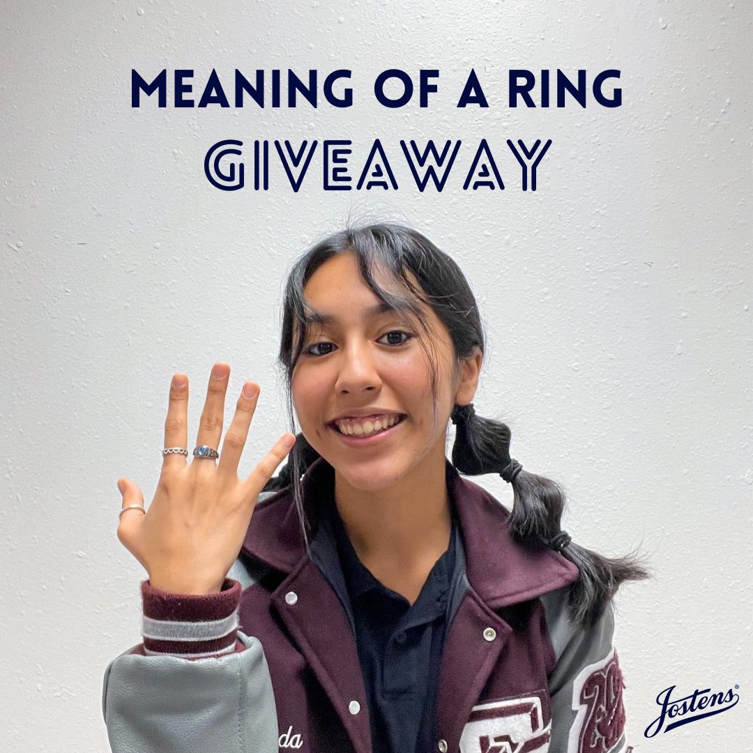 Jostens's tweet photo. We want to know how you feel about YOUR class ring! Follow these steps to be entered for chance to WIN $50 🤑
1. Follow us, like &amp; retweet this post
2. Record a video answering the question: What does your class ring mean to you?
3. Submit your video > https://t.co/Emc6CSzXZy https://t.co/96P72k9tcO