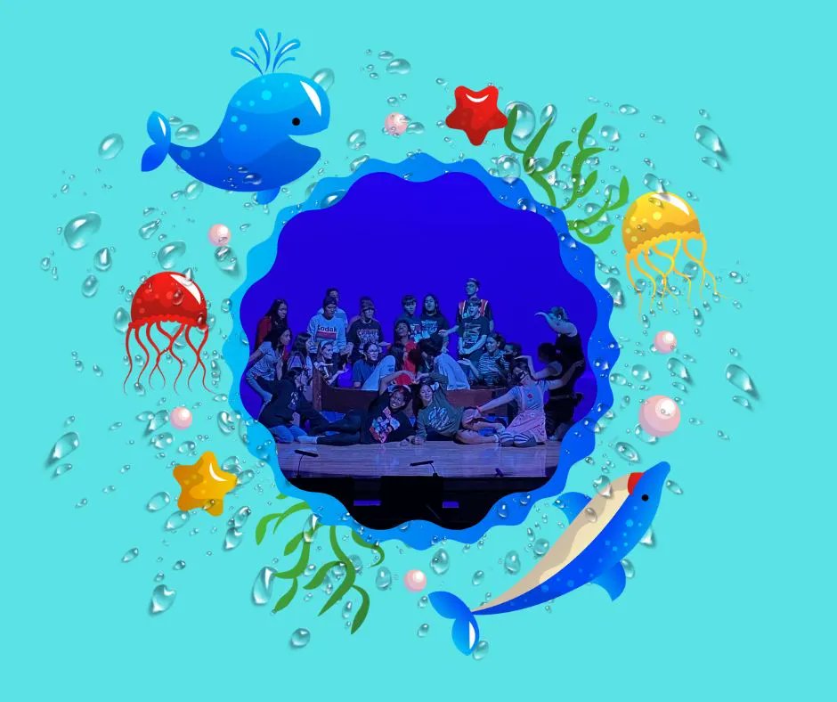 SAVeteransHS's tweet photo. The Little Mermaid is right around the corner.  Here's a sneak peak at the hard work occurring on the set and in rehearsals.  #sneakpeak #behindthescenes #TheLittleMermaid #VMHS #PatriotNation #TheaterArts #Choir #TechnicalTheater #Orchestra #FineArts #Disney #musical https://t.co/J1eKrcl6Cg