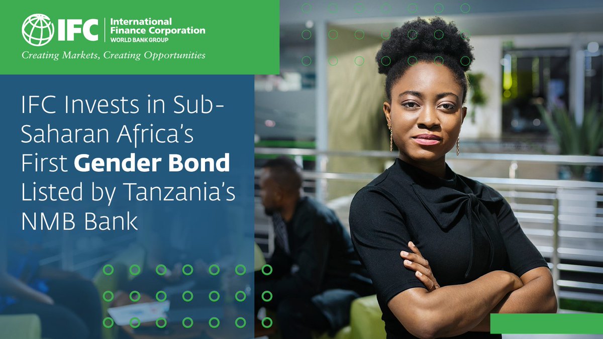 Proud to see <a href="/IFC_org/">IFC</a> invest in Sub-Saharan #Africa’s first #GenderBond listed by <a href="/NMBTanzania/">NMB Bank Plc</a>. Proceeds from this gender bond will support more than 2,000 women-owned SMEs. Gender-focused solutions are what’s needed to bridge the access-to-finance gap.