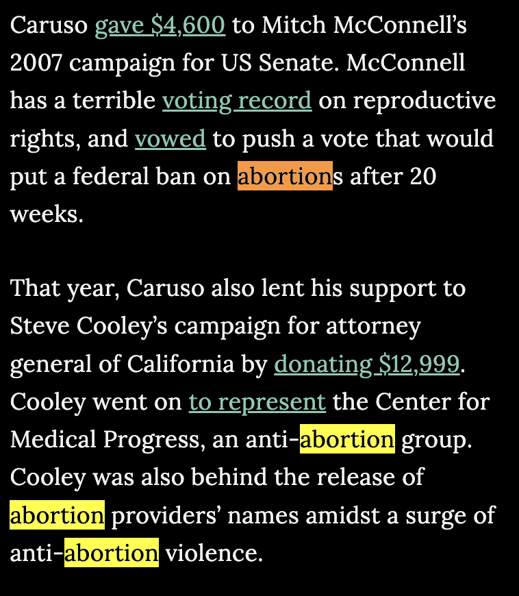 PplsCityCouncil's tweet image. Suddenly @RickCarusoLA is pro-choice now that it's time to run for mayor as a "Democrat."

Caruso has donated millions of dollars to anti-abortion groups and politicians. He's a fraud.