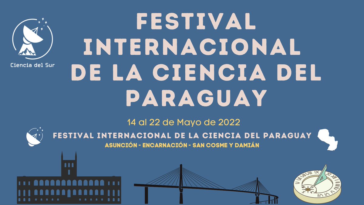 SurCiencia's tweet image. 🇵🇾🌠🧪🔭🦜🔬🧬 El Festival Internacional de la Ciencia del Paraguay es un evento abierto para promocionar la investigación y desarrollo que se hace en el país sudamericano. Con 32 investigadores y divulgadores y más de 20 eventos, 3 ciudades serán protagonistas.

🧵

#CienciaPy
