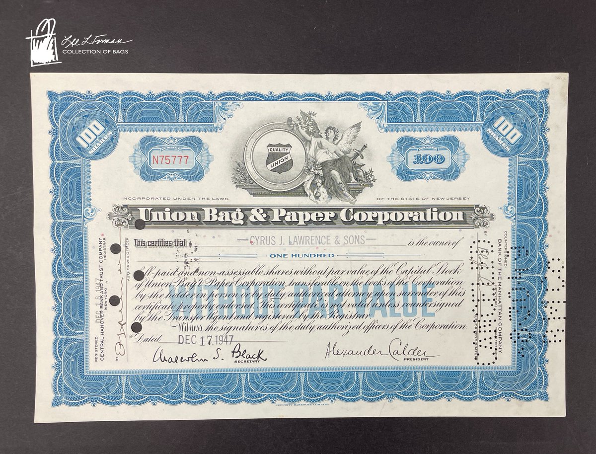 129/365: The Union Bag & Paper Corporation was an American pulp and paper company founded as part of a 1956 merger between the Union Paper Bag Machine Company (est. 1881) and the Camp Manufacturing Company (est. 1887). It was acquired by International Paper Company in 1999.