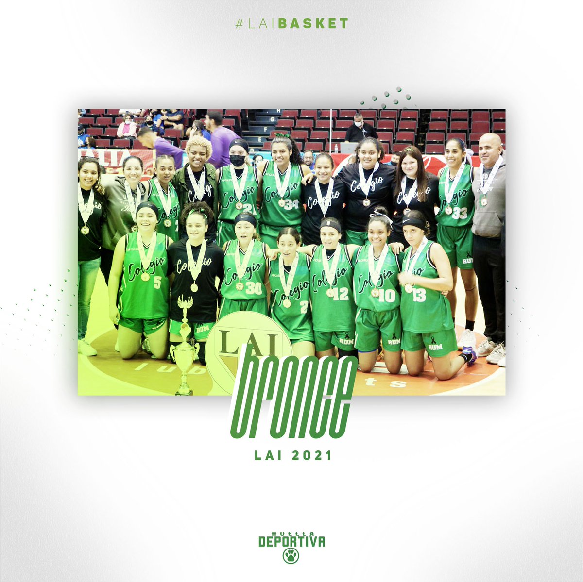 ¡EL BRONCE FEMENINO ES NUESTRO! 🥉

Las Juanas de la <a href="/uprm/">RUM/UPRM</a> obtienen el Bronce en el #LAIBásket 🏀 venciendo a las Pioneras de la <a href="/PUCPR1/">PUCPR</a> en el Festival Deportivo de la Liga Atlética Interuniversitaria.

¡Celébralo Colegial! 🐶