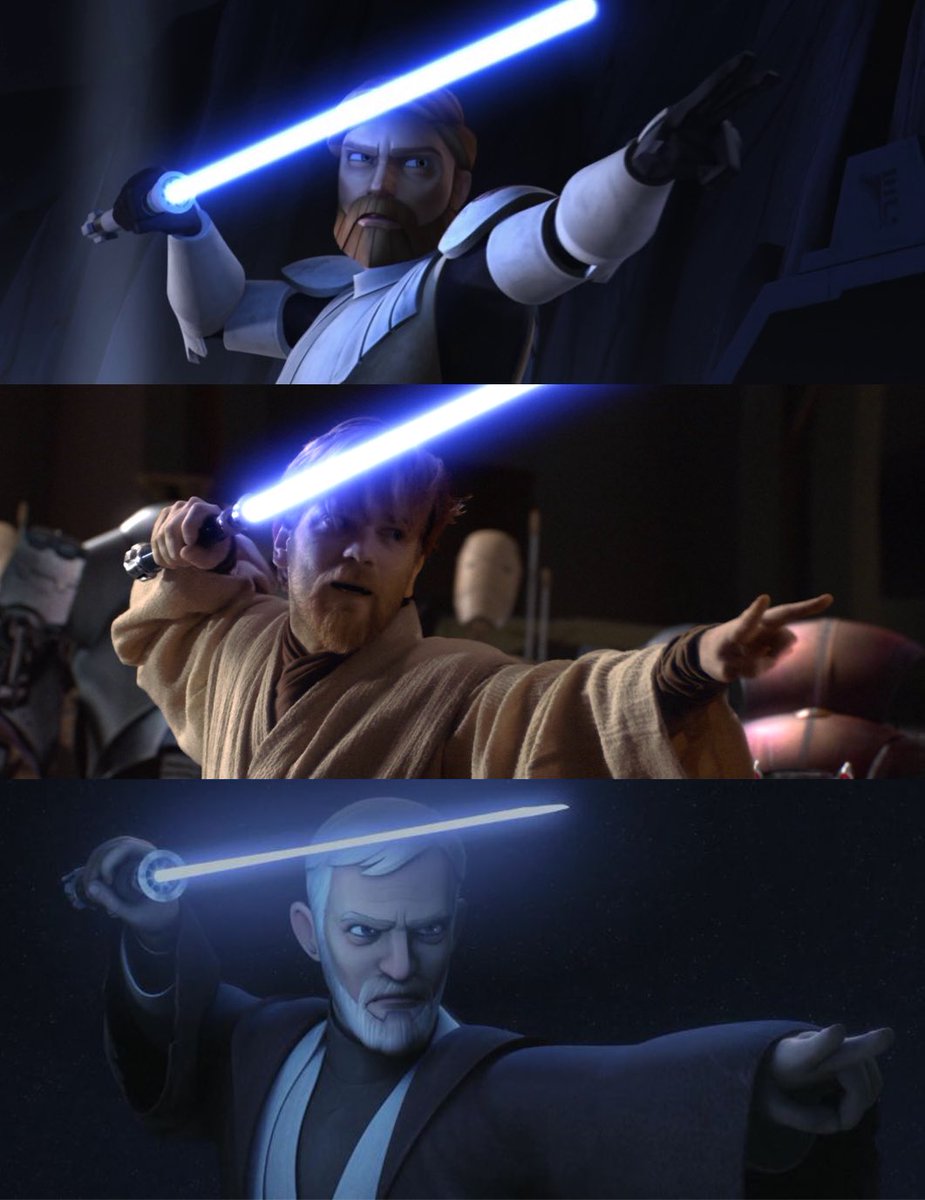 Obi-Wan’s fight stance