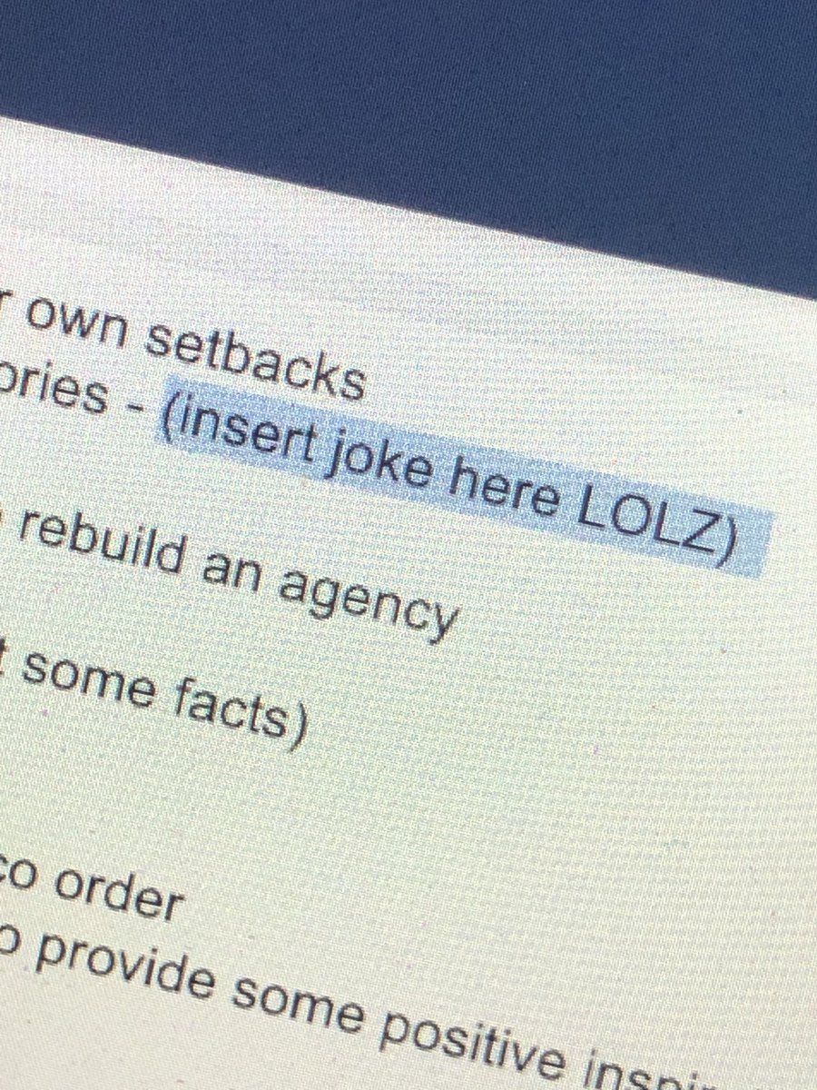saraktate's tweet photo. Prepping for a talk on Rebuilding with @DomBoyd @Kantar_UKI tomorrow. This is definitely going to be the best bit.
Let me know if you’d like me to come in and talk to your teams and I’ll make sure I have the jokes sorted by then. #TheRebuilders https://t.co/jCVe2C5vhJ