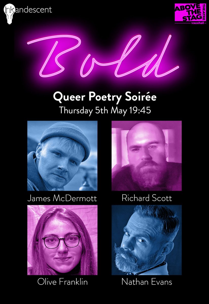 Inkandescent🏳️🌈🏳️⚧️✊🏿✊🏾 (@inkandescentuk) on Twitter photo TOMORROW is BOLD Have you got your tickets? You don't want to miss it. Host <a href="/nathanevansarts/">Nathan Evans</a> is joined by @CostaBookAwards and <a href="/PolariPrize/">Polari Prize</a> shortlisted <a href="/iamrichardscott/">Richard Scott</a> poet/ playwright <a href="/jamesliammcd/">James McDermott 🌈</a> and former Foyle Young Poet <a href="/usuallyolive/">olive franklin</a>. Book here : bit.ly/37DmYcW TOMORROW is BOLD Have you got your tickets? You don't want to miss it. Host <a href="/nathanevansarts/">Nathan Evans</a> is joined by @CostaBookAwards and <a href="/PolariPrize/">Polari Prize</a> shortlisted <a href="/iamrichardscott/">Richard Scott</a> poet/ playwright <a href="/jamesliammcd/">James McDermott 🌈</a> and former Foyle Young Poet <a href="/usuallyolive/">olive franklin</a>. Book here : bit.ly/37DmYcW