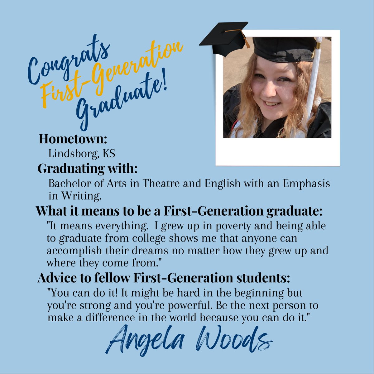 WeAreF1rst's tweet image. Congrats to these awesome students on their incredible accomplishment of graduating! Help us congratulate them on being First-Generation Graduates!🥳🎉🎓 #firstgenproud #firstgengraduates