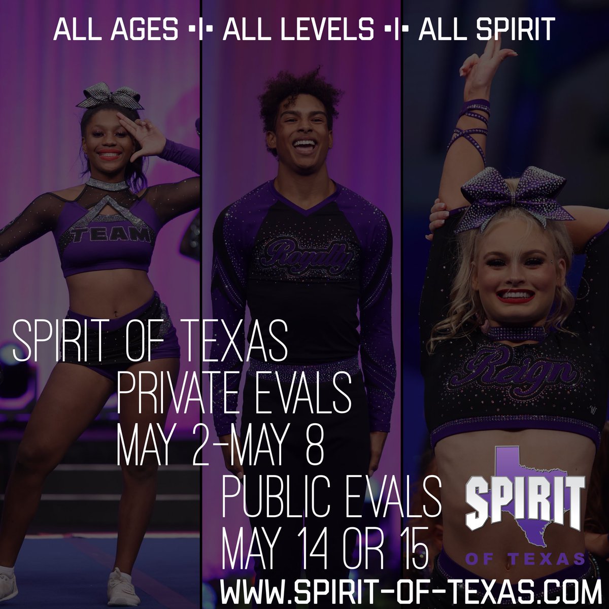 Spirit Of Texas 2022 - 2023
Visit Our Website For More Info:
spirit-of-texas.com
Email Our Director With Any Questions:
STCGINCTeighlyr@gmail.com
