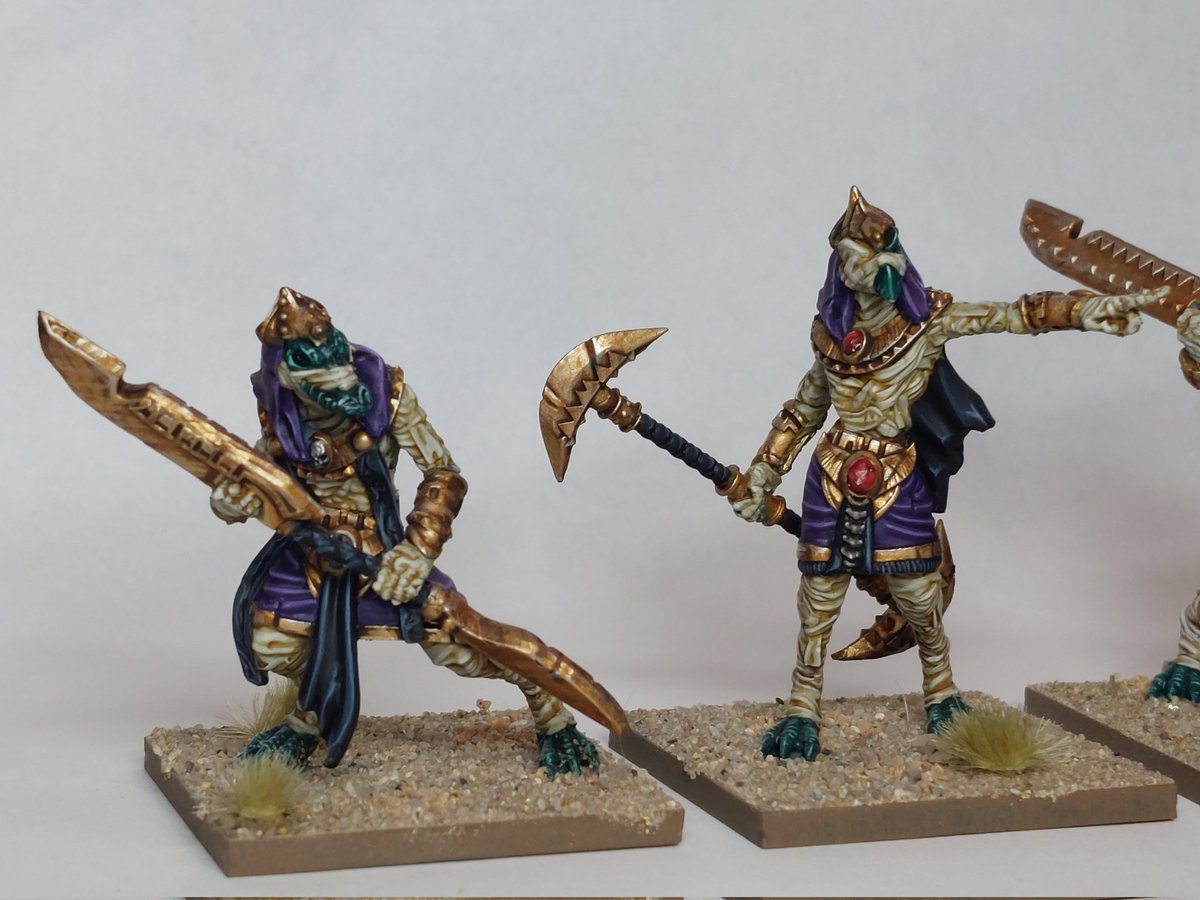 JacobCave3's tweet photo. Anubti Warriors by @TTCombat for my upcoming Tomb Kings. Lovely models. 
#warhammer #warhammerfantasy #tombkings #paintingwarhammer #warmongers #warhammercommunity https://t.co/GNJZc6MjP0