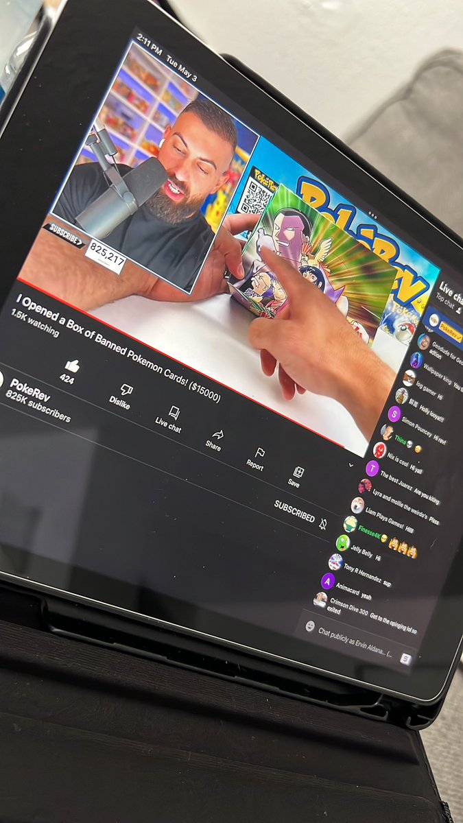 PokeSwerv's tweet image. Watching one of my favorite YouTubers/ Pokémon expert! @poke_rev ! Opening a ban booster box! #pokemon #pokerev #pokeswerv