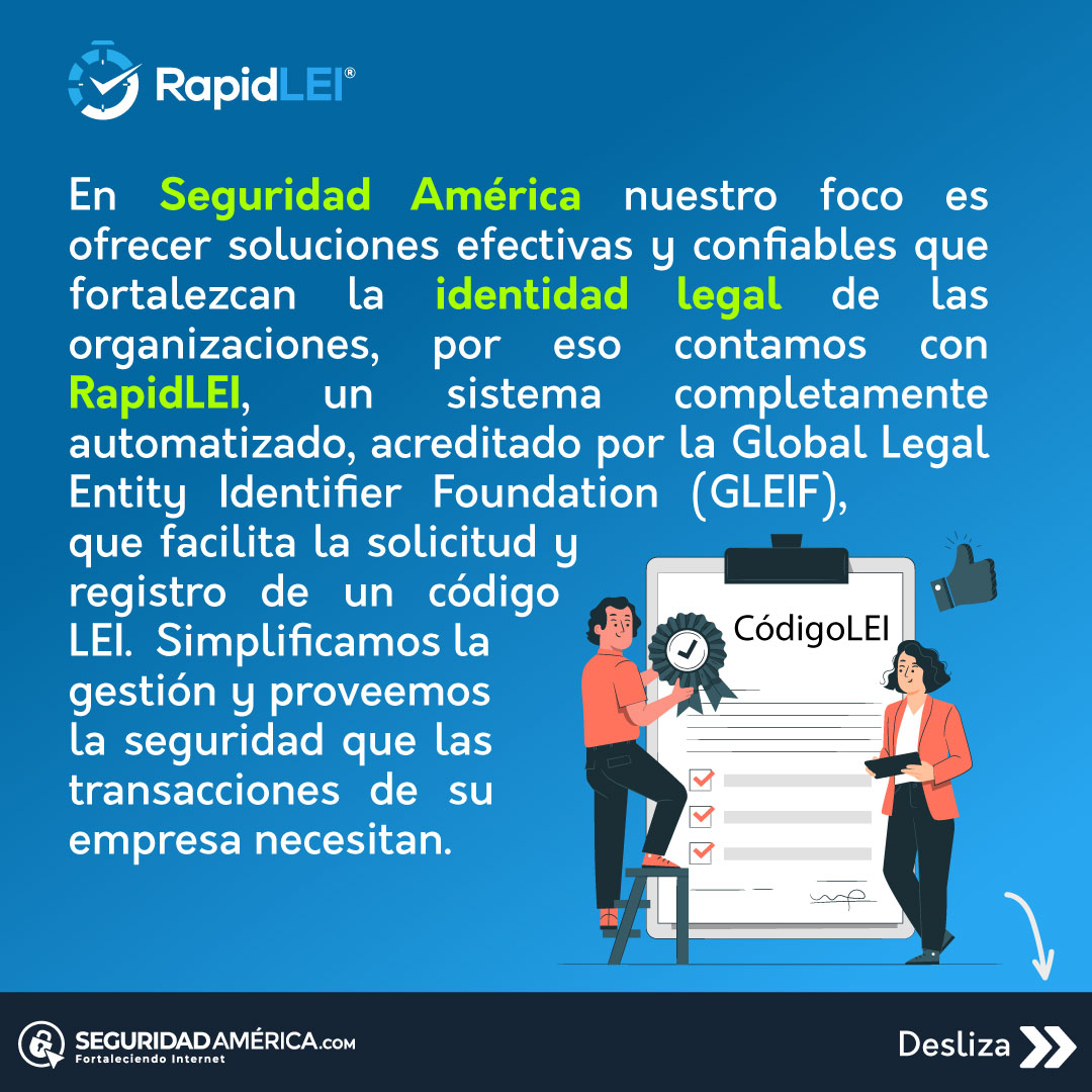 Americassl's tweet photo. ¿Sabes qué es el código LEI? 🤔
Descubre por qué tu empresa lo necesita.
@RapidLEI
#codigoLEI #LEI #identidadlegal #identidaddigital #transformacióndigital https://t.co/r6PCBsLheE