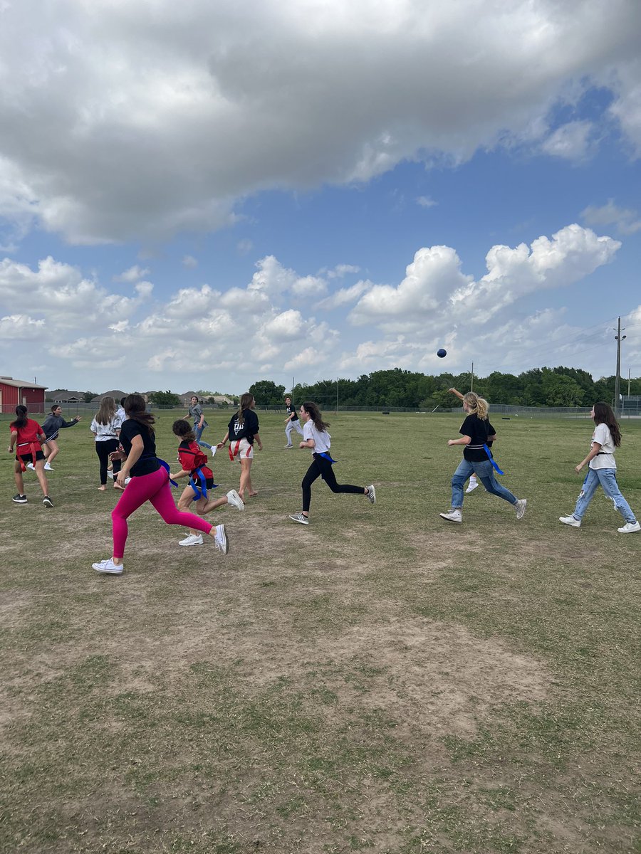 ForkEmUp's tweet photo. Powderpuff football semi final game one went down today during advisory! 

Big week for 8th grade day! 

Powderpuff football championship game tomorrow! Plocek vs Hoefler &amp; @Profe_Rayo 

Semifinal volleyball game Hill vs Foley 

#8thgradeday #13days https://t.co/CNMz1qqivq
