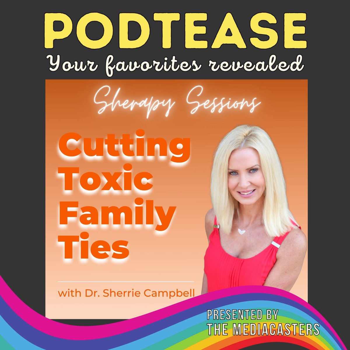 PodTease's tweet image. With this week’s 2-part series on #mentalhealth, we focus first on a podcast dedicated to helping you cut ties with toxic family members. This is one of the hardest journeys many people ever face. If this sounds familiar -- discover Sherapy Sessions. 
loom.ly/mHqOJDw