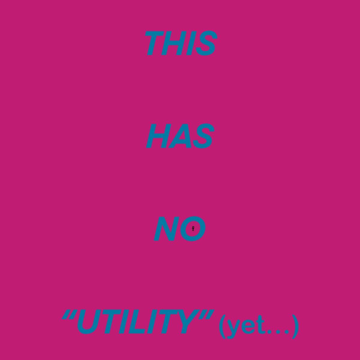 STICKMAN #91 - 'THIS HAS NO "UTILITY" (yet...)'

opensea.io/collection/the…

0.5 ETH