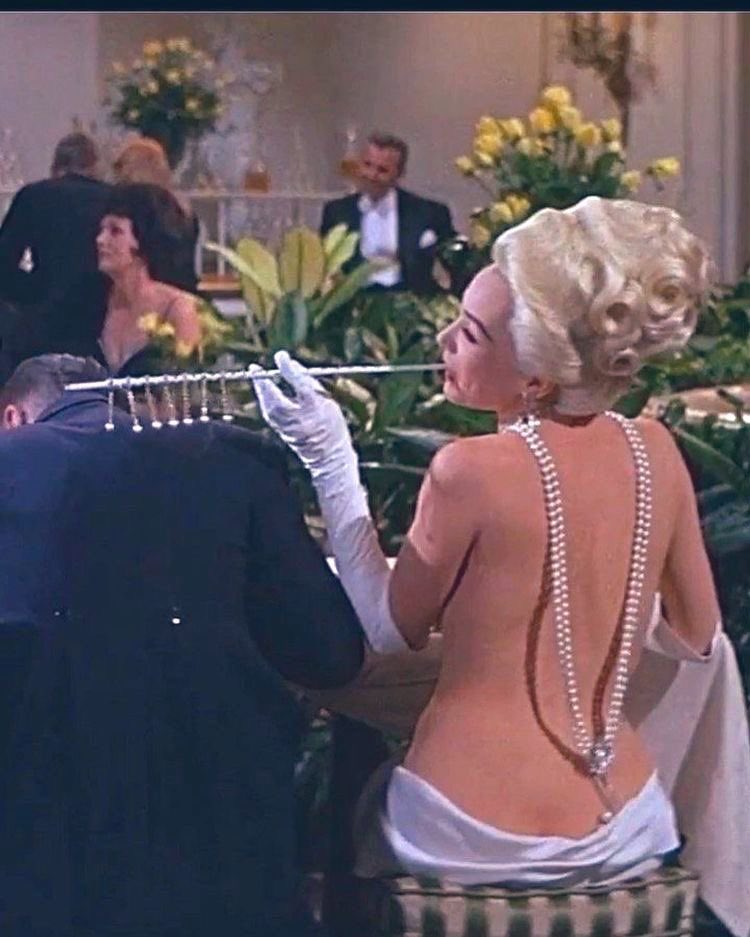navy blue dress for baby girl Constantly thinking about this backless dress from 'What a way to go'(1964)