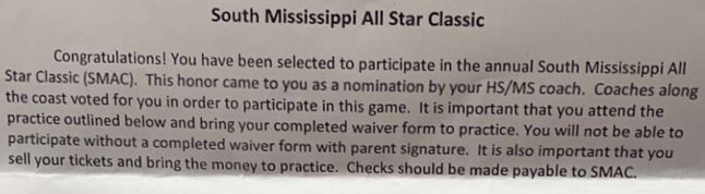 TannerBusby8's tweet photo. After a Great sophomore season i was selected for 1st team all district! Also received a South Mississippi All Star Classic invite. @PicayuneBaseba1 https://t.co/U03SEutJiQ