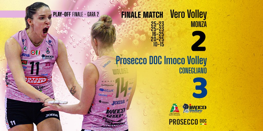 ImocoVolley's tweet photo. GARA 2 E' NOSTRA!!!!!๐๐
#siamotuttipantere #imoco10 #imocoboom https://t.co/QRl9dUFg3i