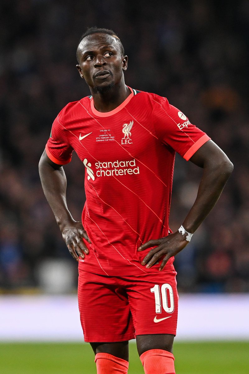 sportbible's tweet photo. Africa Cup of Nations, League Cup, FA Cup, Champions League. 

Four finals in 2022, Sadio? FOUR?! That's insane. https://t.co/IcRkAP0RZJ