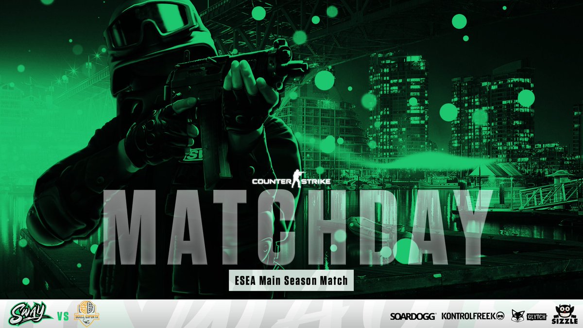 SwayGG's tweet photo. Back at it.
Our Counter Strike team is set for action tonight in their 3rd ESEA Main match.
Details:
🆚: @ScuzzEsports
🕙: 10 pm est/7 pm pst
🖥: TBD
#SwayCS | #OurSway https://t.co/TVPxgBeIUc