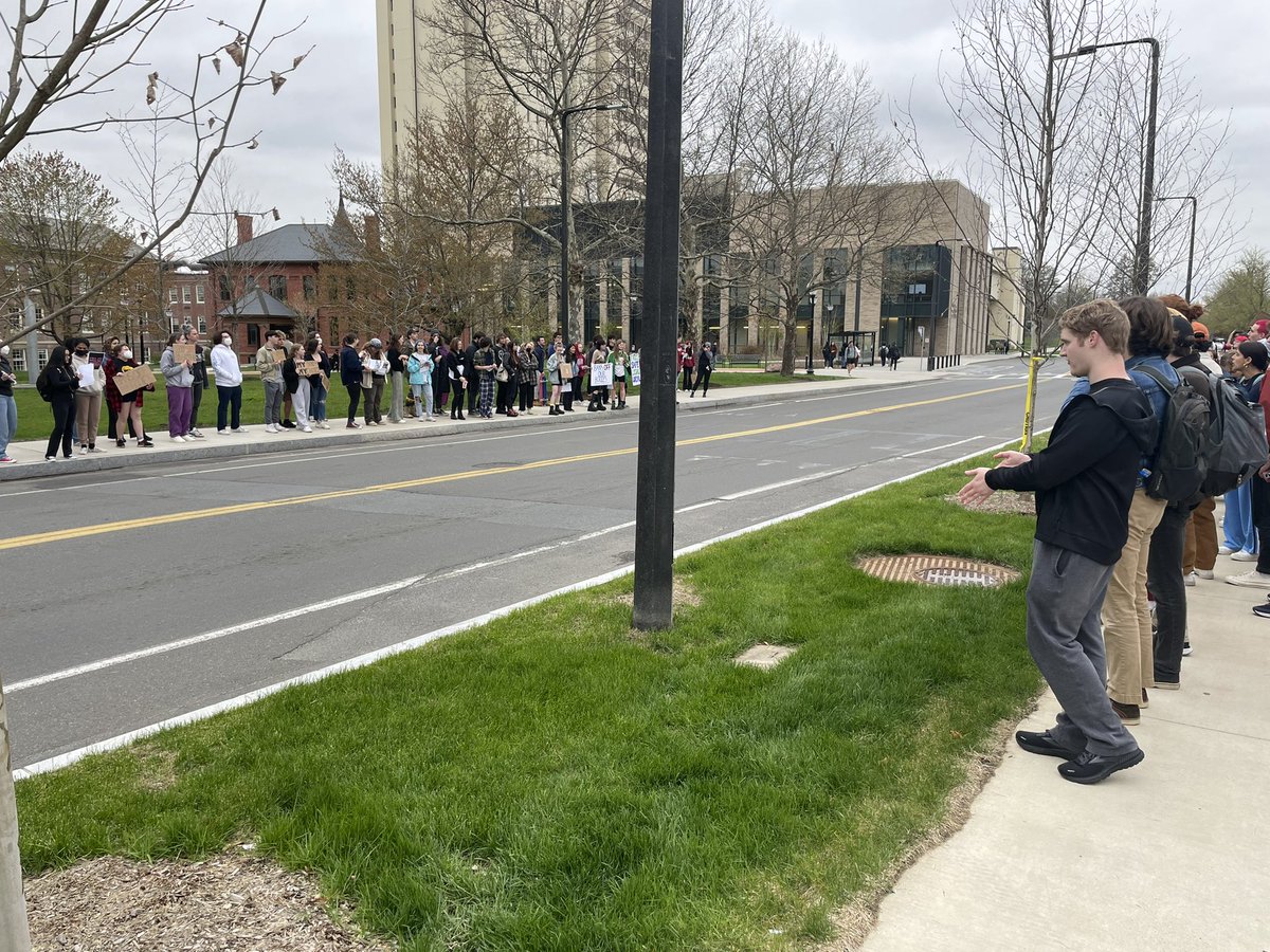 The Survivor’s Justice Coalition has organized a protest in front of Worcester Dining Commons in solidarity with women across the United States after an initial draft majority of the Roe v Wade case was leaked by POLITICO May 2nd at 8:32pm.