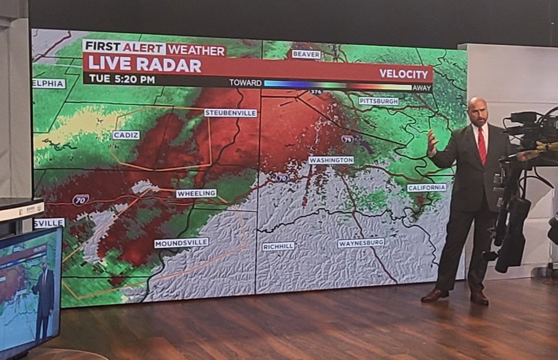 All that read n the radar could spell trouble.  <a href="/RayPetelinWx/">Ray Petelin</a> keeping us informed and safe right now on <a href="/KDKA/">KDKA</a>
