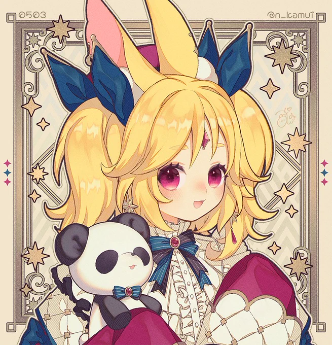 🎊デビュー1周年おめでとうございます!🐼🎊
#にこあ〜と 