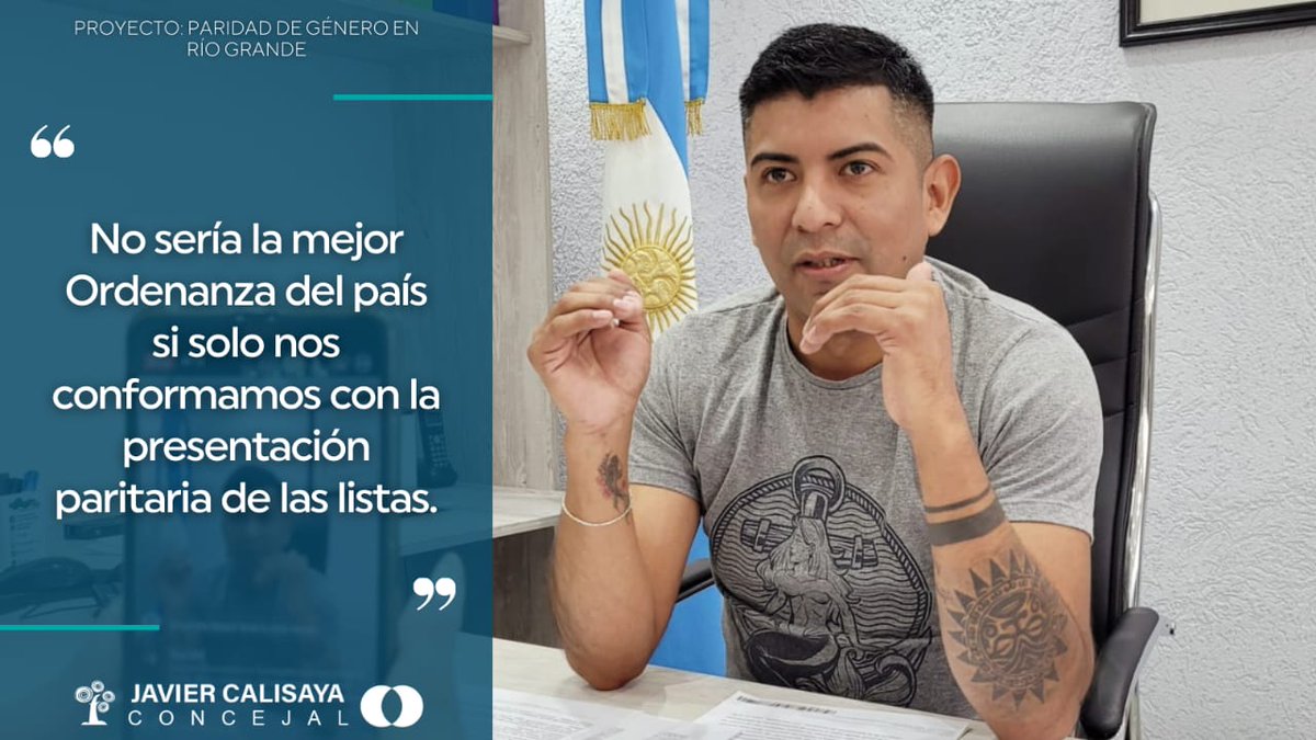 JavierCalisaya's tweet photo. #ProyectoDeParidad en #RíoGrande | En términos sociales, políticos y éticos, nadie puede estar en contra de la igualdad de derechos; hagamos una Ordenanza acorde con los tiempos.
➡️Tenemos la posibilidad de hacer historia en Río Grande. https://t.co/ehpIWE7CxO