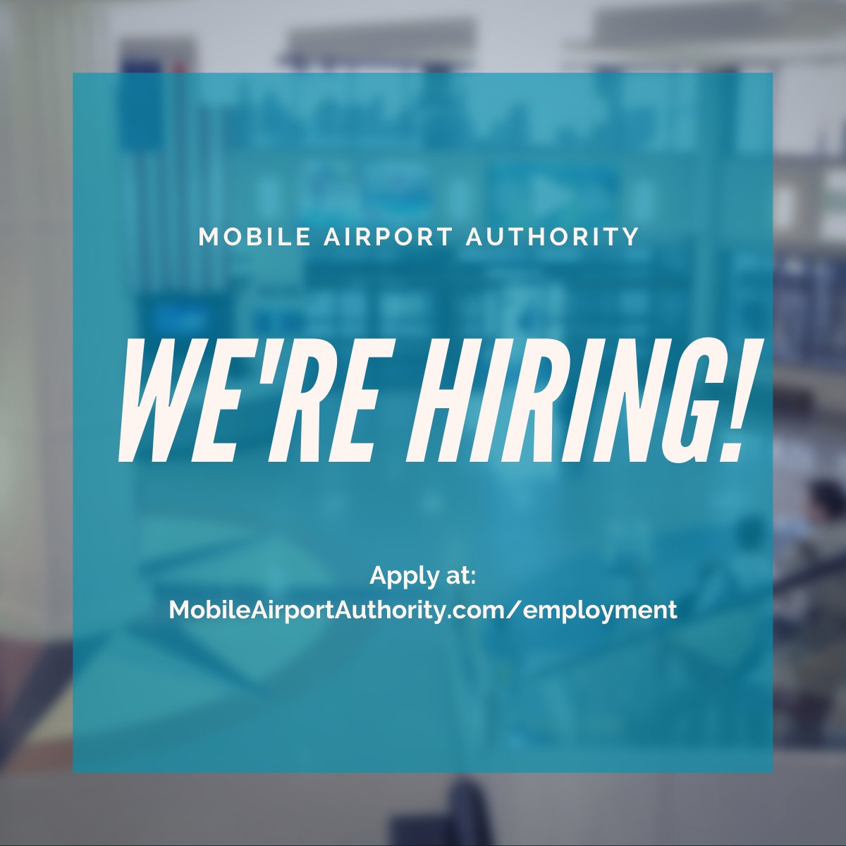 It's an exciting time to work for the Mobile Airport Authority, and we want you to join us! From accounting to operations, we have openings in multiple departments. ✈️ 

You can see the full list and apply here: mobileairportauthority.com/employment/