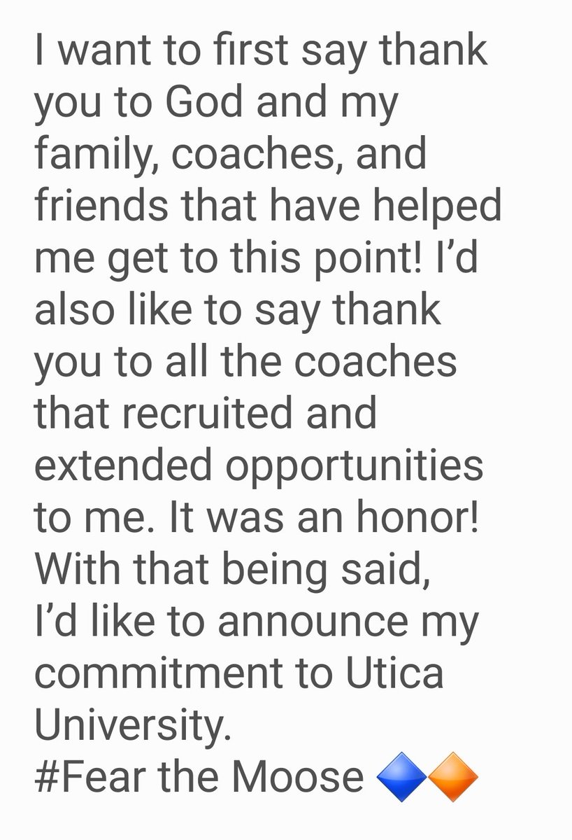 JasonHogan_7's tweet photo. I'm very honored to announce my COMMITMENT 
To @Utica_Football !!
#FEARTHEMOOSE
@Coach_Scala
@CoachFaggiano
@CoachBIERRIA
@CoachGerbino
@ZurilHendrick
@JoshPowell99
@coachcurtis42
@Lemon_BayFB
@mantaathletics 
@LBTDClub 
@lonne_moore https://t.co/JnKeouONBB