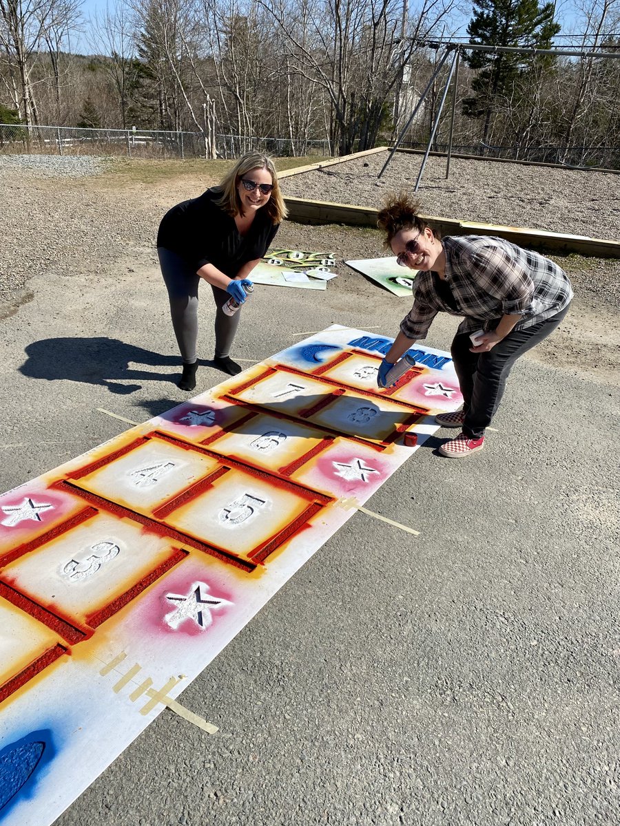 Hey BBM! We have a big surprise for you tomorrow! HUGE thanks to our amazing staff for making this happen! We can’t wait to see everyone enjoying these outdoor games! Check out the comments for a few snaps of the finished products! ⁦<a href="/HRCE_NS/">Halifax Regional Centre for Education</a>⁩